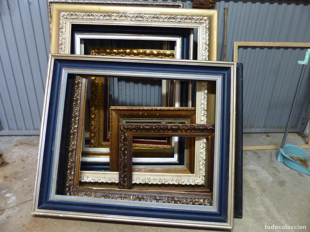 Antig&uuml;edades: Conjunto de marcos de madera cl&aacute;sicos y modernos, varios tama&ntilde;os y estilos