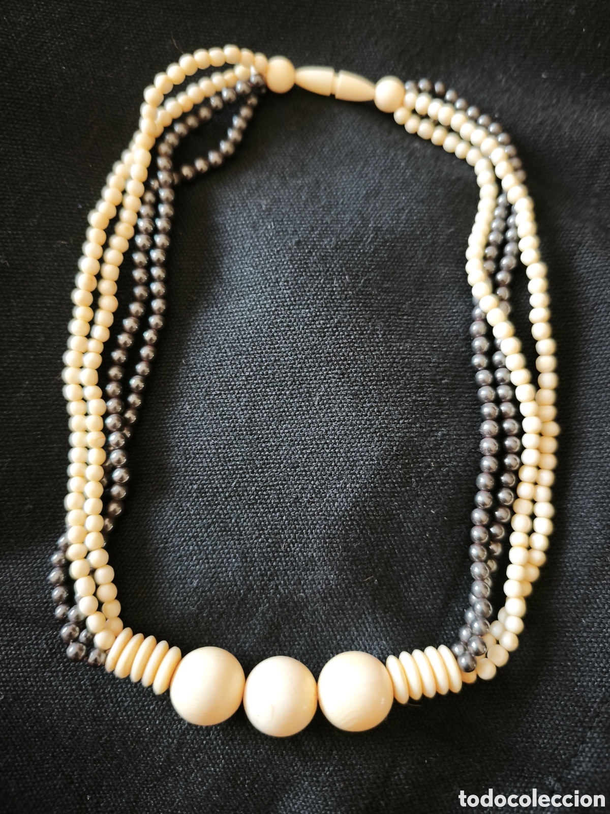 Antig&uuml;edades: ANTIGUO COLLAR MARFIL A&Ntilde;OS 50