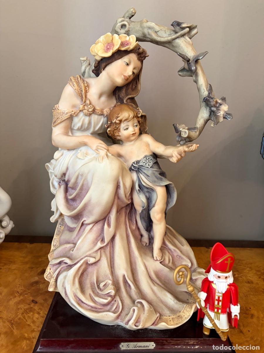 Antig&uuml;edades: GIUSEPPE ARMANI DAMA CON NI&Ntilde;O CAPODIMONTE - Foto 2