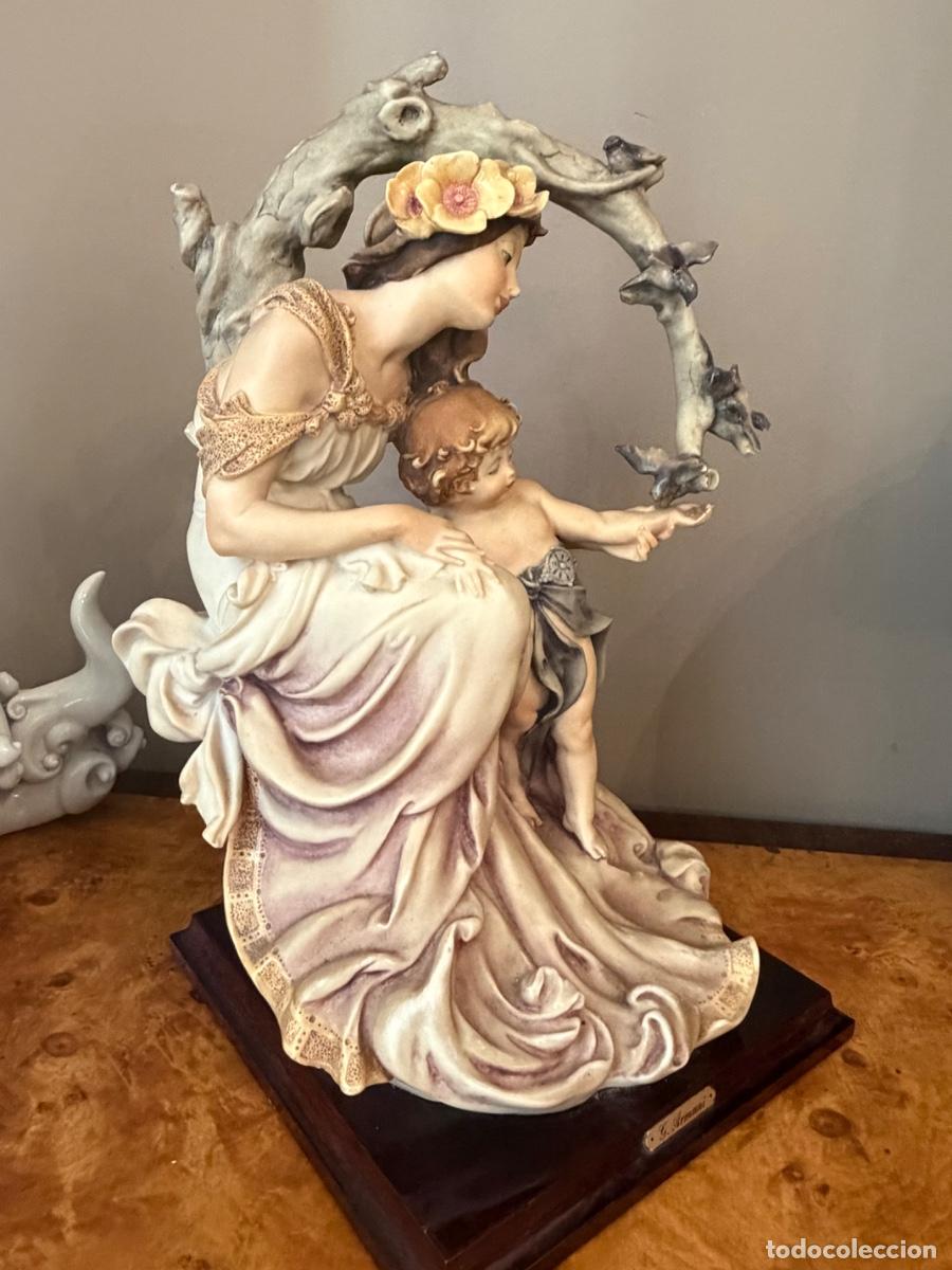 Antig&uuml;edades: GIUSEPPE ARMANI DAMA CON NI&Ntilde;O CAPODIMONTE - Foto 5