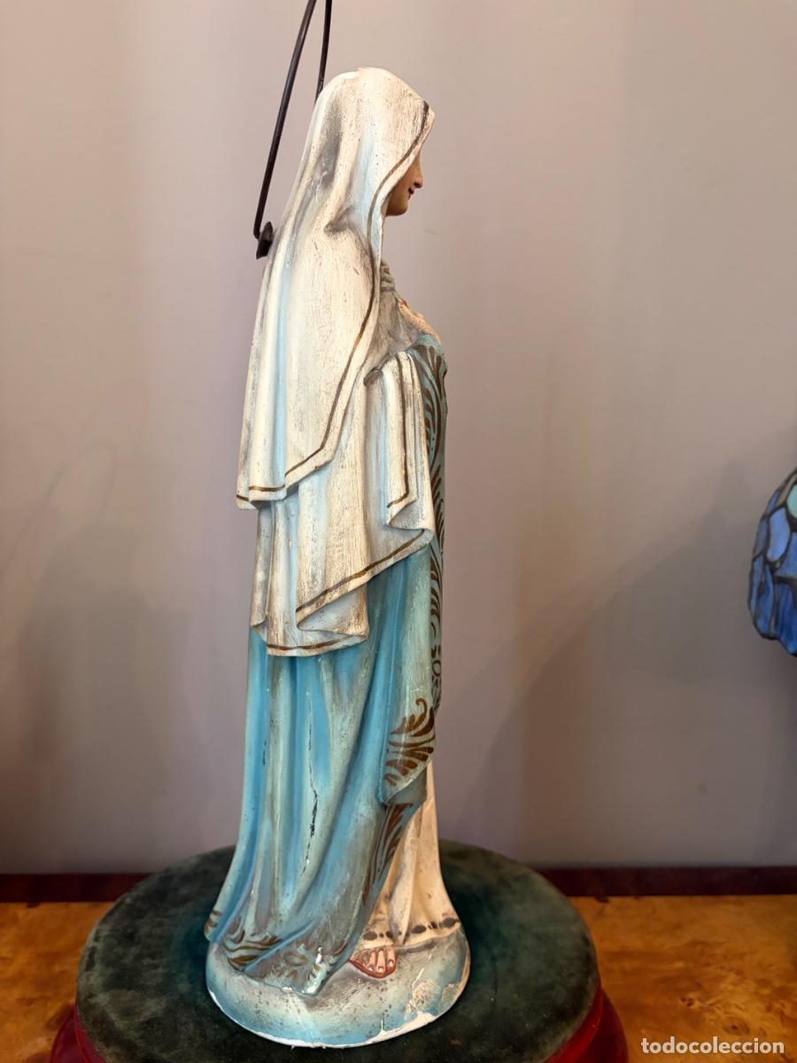 Antig&uuml;edades: FIGURA VIRGEN SAGRADO CORAZ&Oacute;N - Foto 4