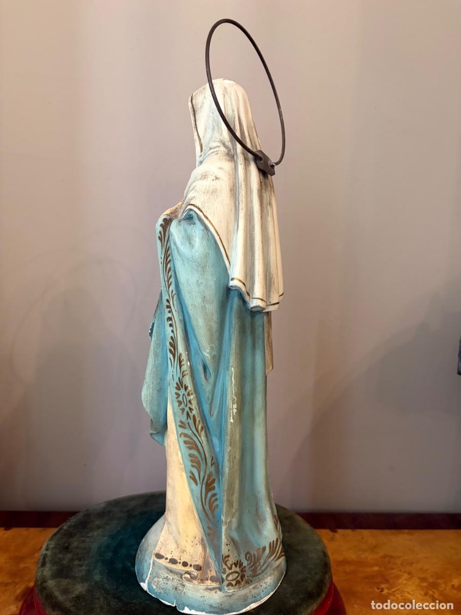 Antig&uuml;edades: FIGURA VIRGEN SAGRADO CORAZ&Oacute;N - Foto 6