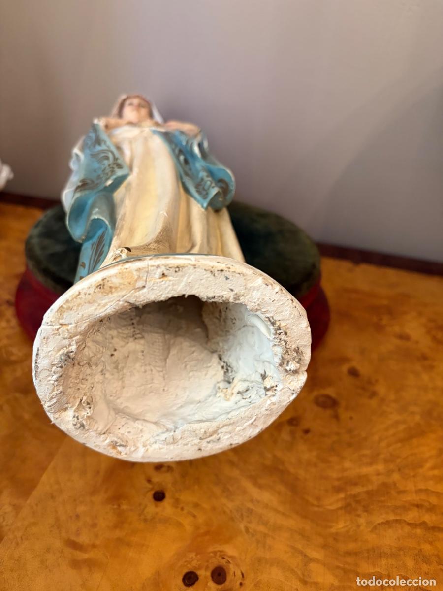 Antig&uuml;edades: FIGURA VIRGEN SAGRADO CORAZ&Oacute;N - Foto 9