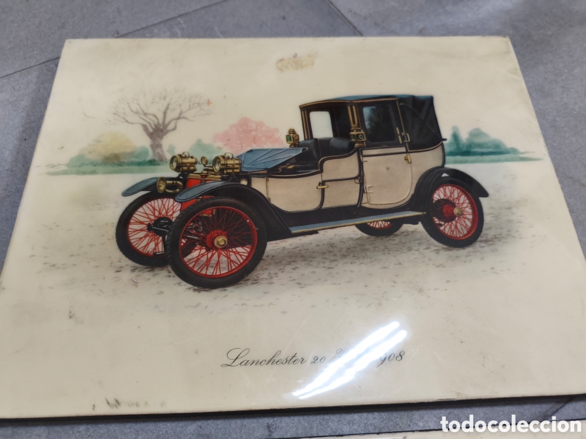 Antig&uuml;edades: Lote Cuadros madera coches de epoca - Foto 5