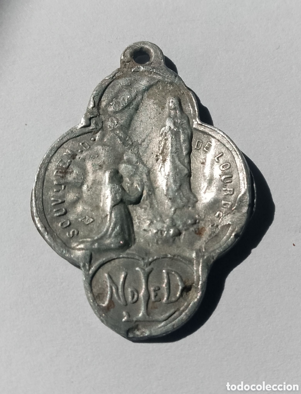 Antig&uuml;edades: MEDALLA ANTIGUA DE CALAMINA - Foto 2