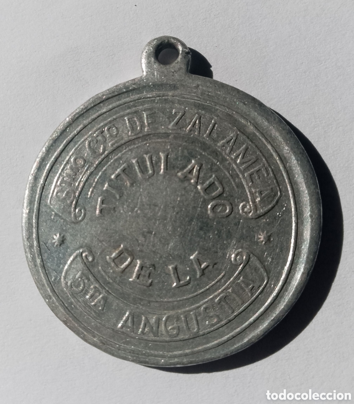 Antig&uuml;edades: MEDALLA ANTIGUA DE CALAMINA - Foto 2