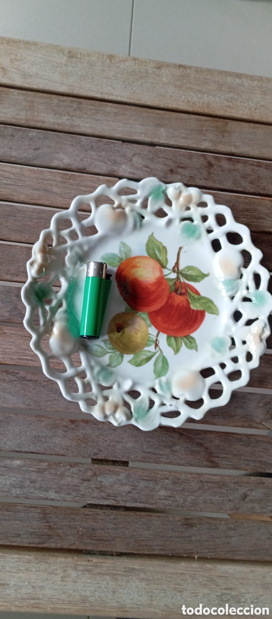 Antig&uuml;edades: Plato porcelana decorativo