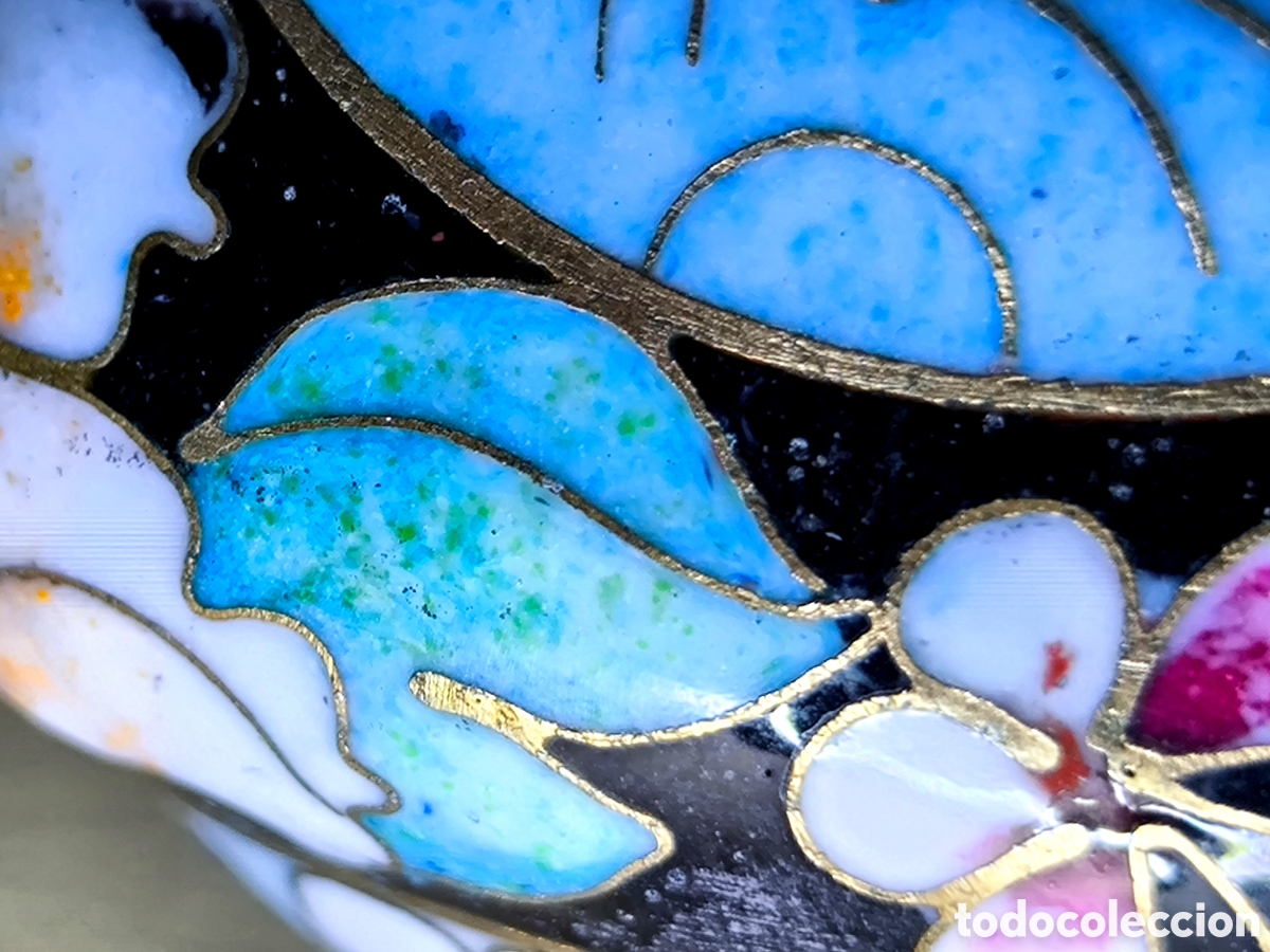 Antig&uuml;edades: TETERA ESMALTE CLOISONN&Eacute; 15 cm. - Foto 12
