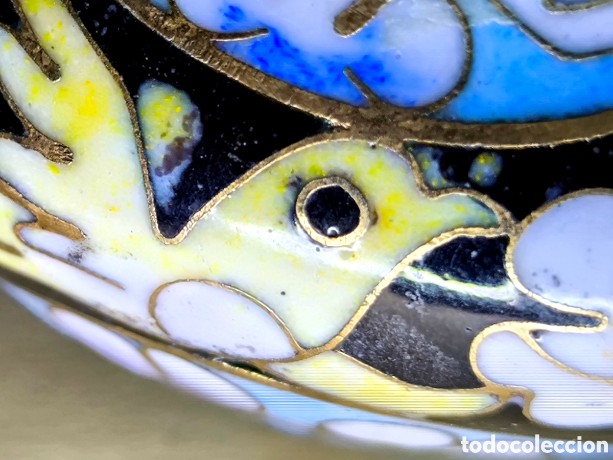Antig&uuml;edades: TETERA ESMALTE CLOISONN&Eacute; 15 cm. - Foto 13