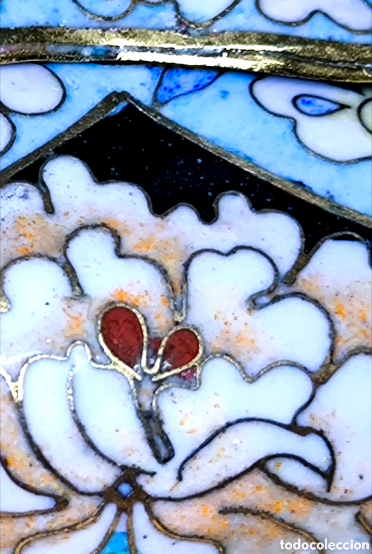 Antig&uuml;edades: TETERA ESMALTE CLOISONN&Eacute; 15 cm. - Foto 14
