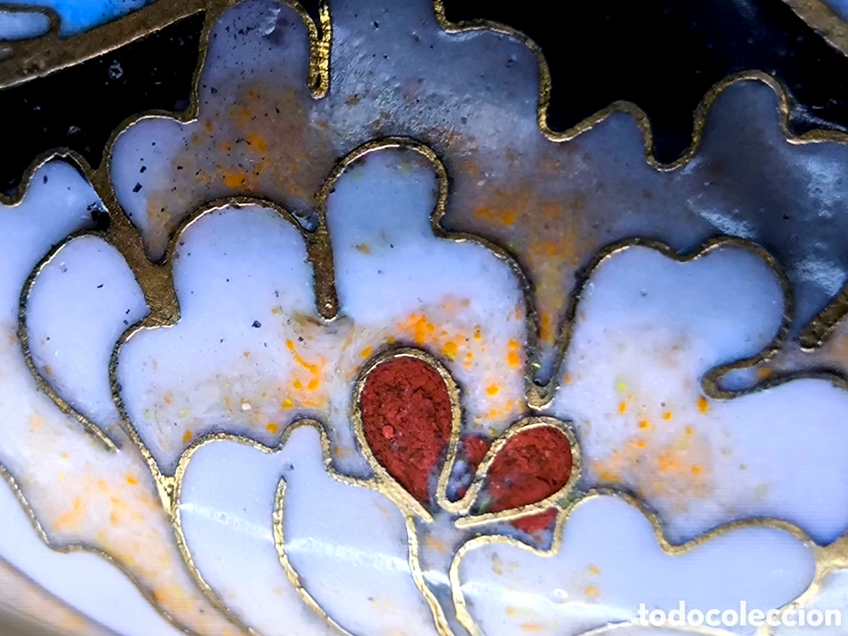 Antig&uuml;edades: TETERA ESMALTE CLOISONN&Eacute; 15 cm. - Foto 15