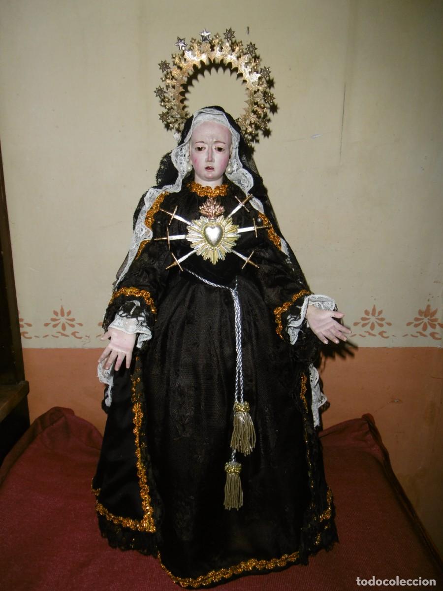 Antig&uuml;edades: ANTIGUA VIRGEN DOLOROSA CAP i POTA. OLOT.