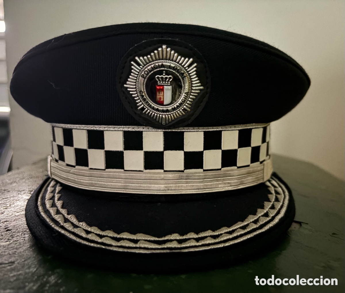 Antig&uuml;edades: GORRA DE GALA SUBINSPECTOR POLICIA LOCAL CASTILLA LA MANCHA