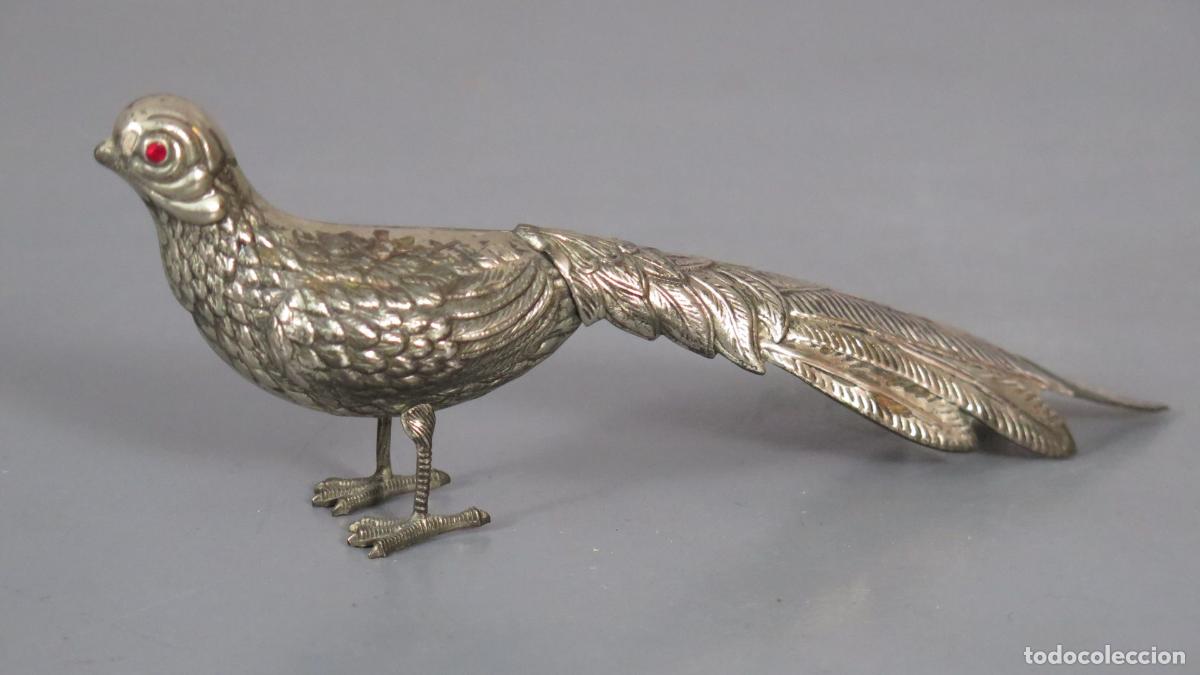 Antig&uuml;edades: FAISAN. METAL PLATEADO. SIGLO XX