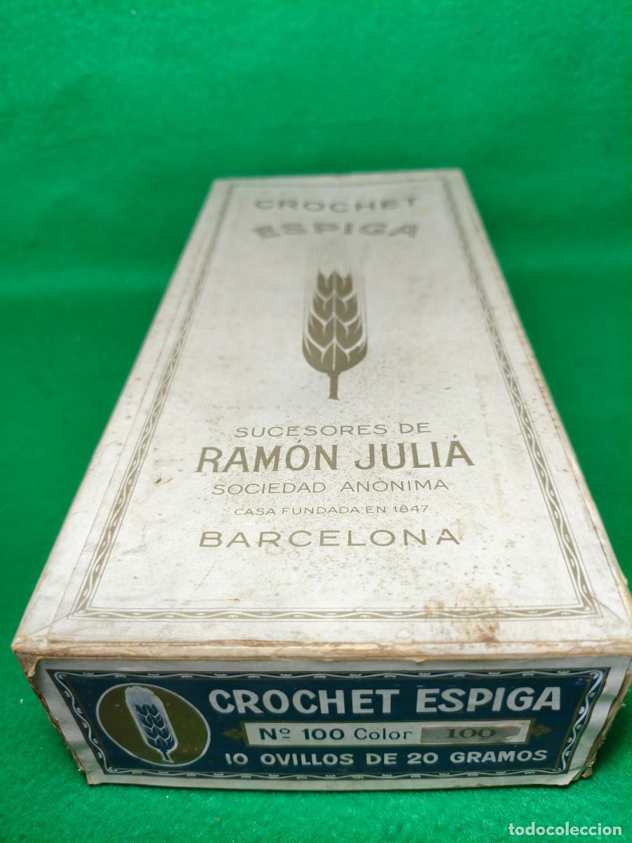Antig&uuml;edades: CROCHET ESPIGA. SUCESORES DE RAM&Oacute;N JULI&Aacute;. 10 OVILLOS DE 20 GR.