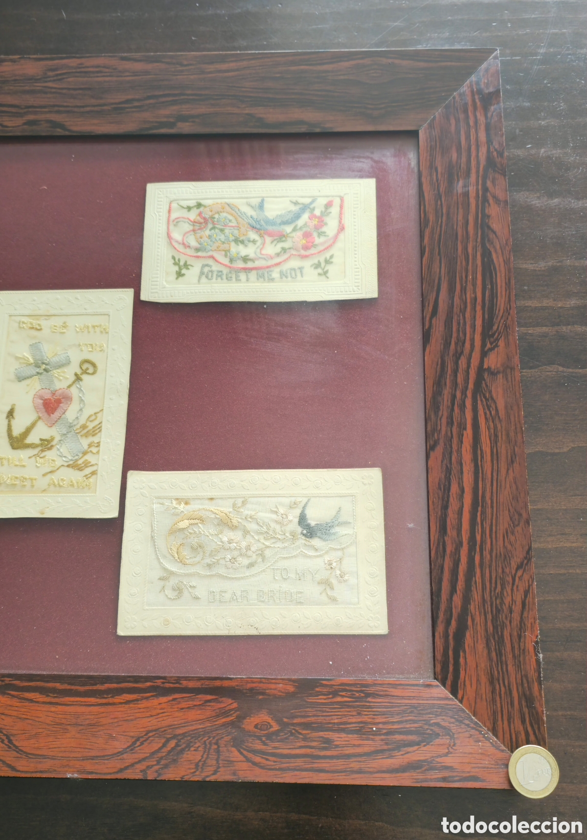 Antig&uuml;edades: WW1 Postales antiguas seda - Foto 7