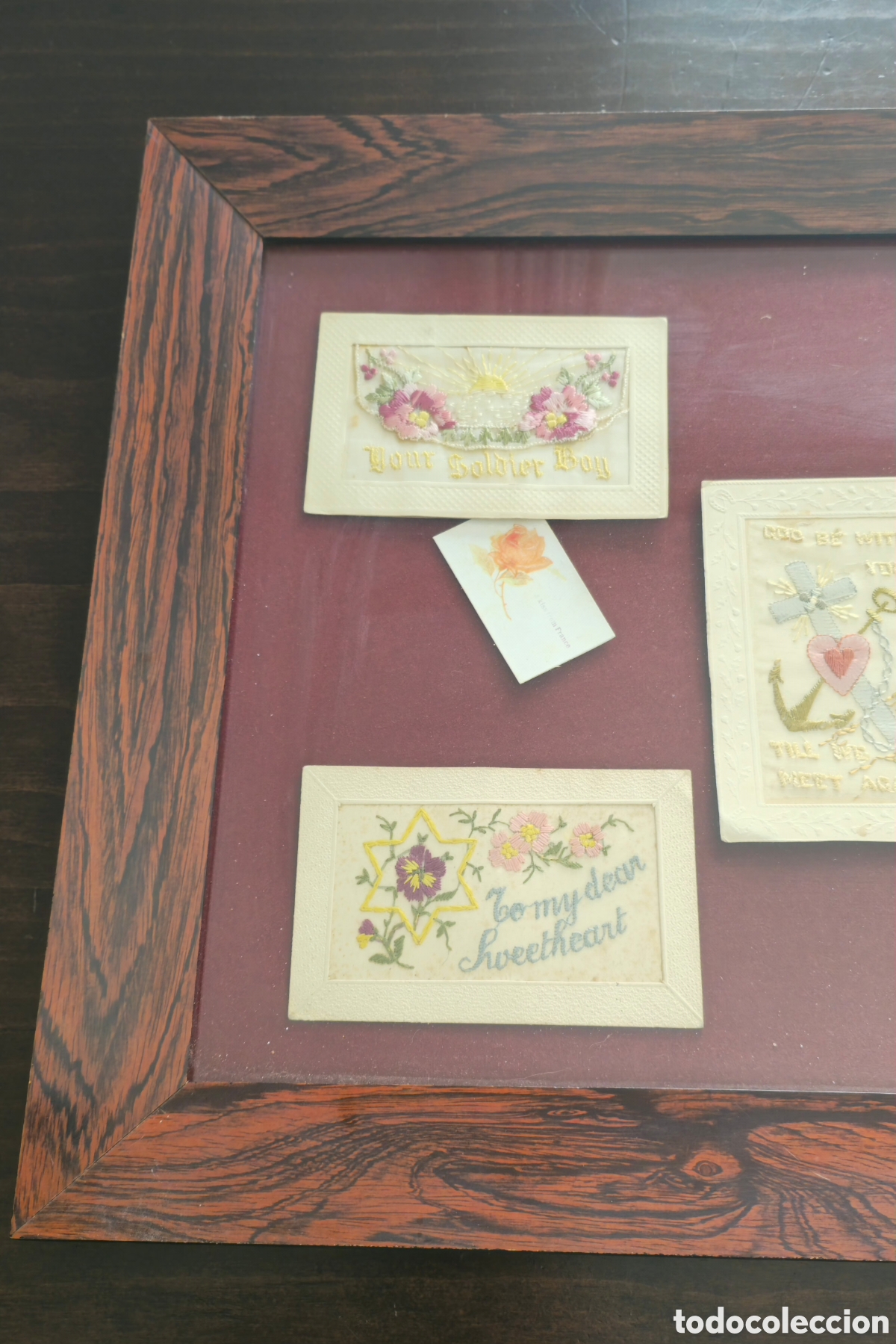 Antig&uuml;edades: WW1 Postales antiguas seda - Foto 8