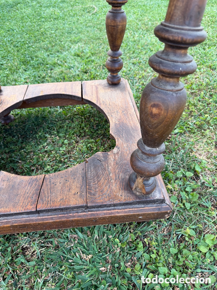 Antig&uuml;edades: Mesa cl&aacute;sica antigua de madera - Foto 5