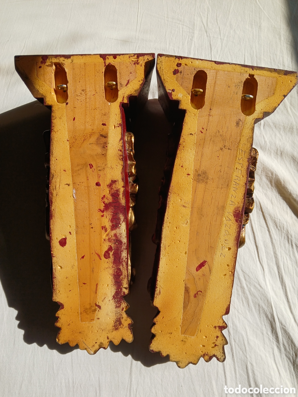 Antig&uuml;edades: Mensulas de madera tallada - Foto 6