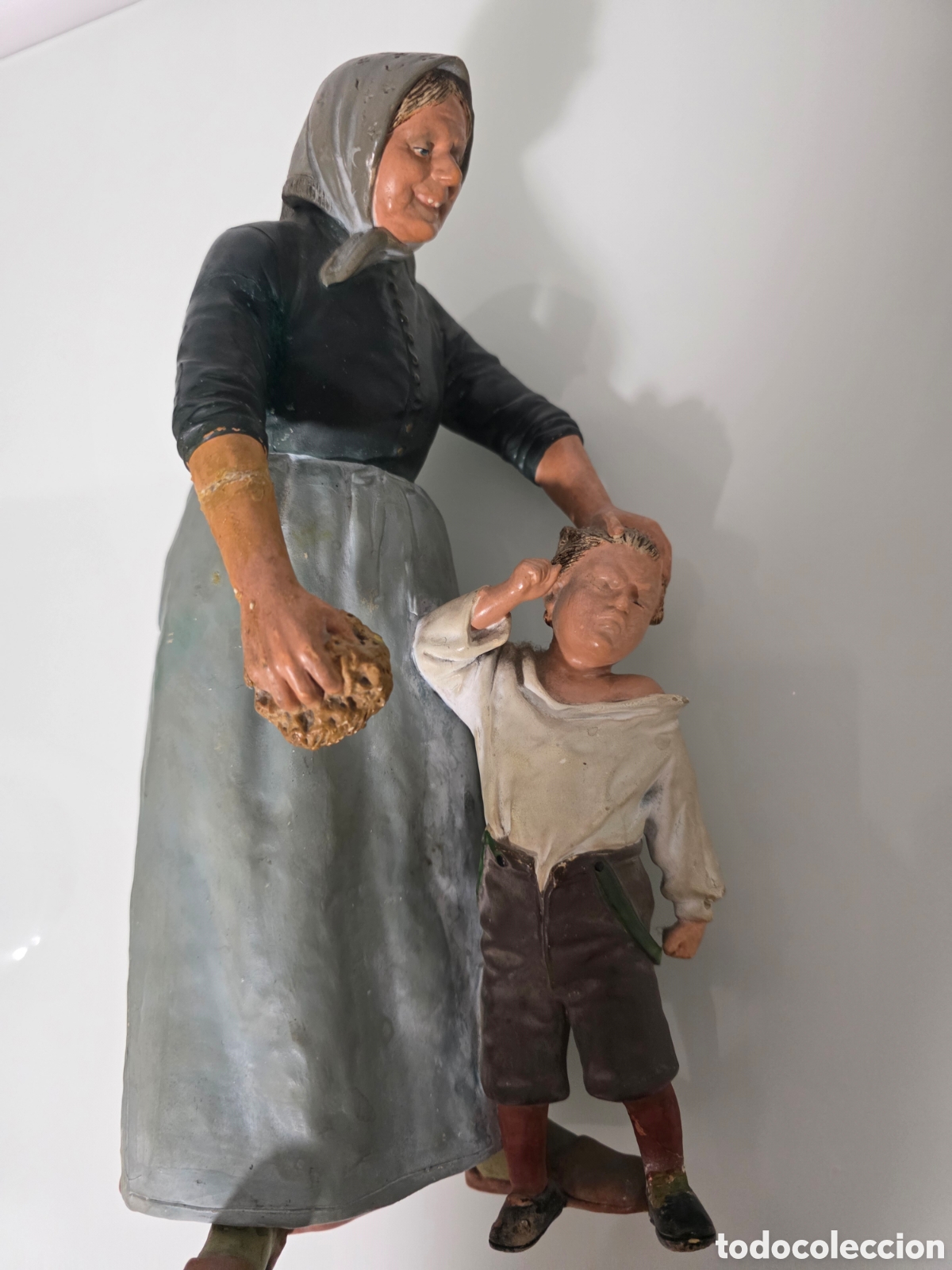 Antig&uuml;edades: Terracota policromada Bernhard Bloch - Foto 4