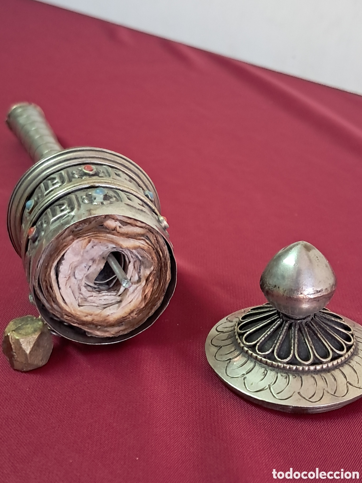 Antig&uuml;edades: Molinillo de oracion Budista - Foto 4