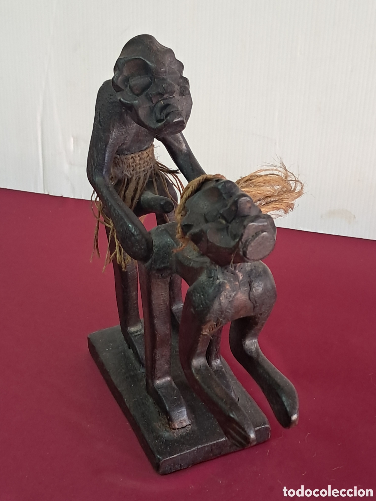 Antig&uuml;edades: Figuras Aficanas de madera - Foto 2