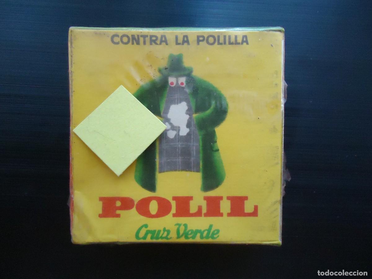Antig&uuml;edades: polil cruz verde insecticida polilla vintage laboratorio farmacia insectos quimica farmaceutico