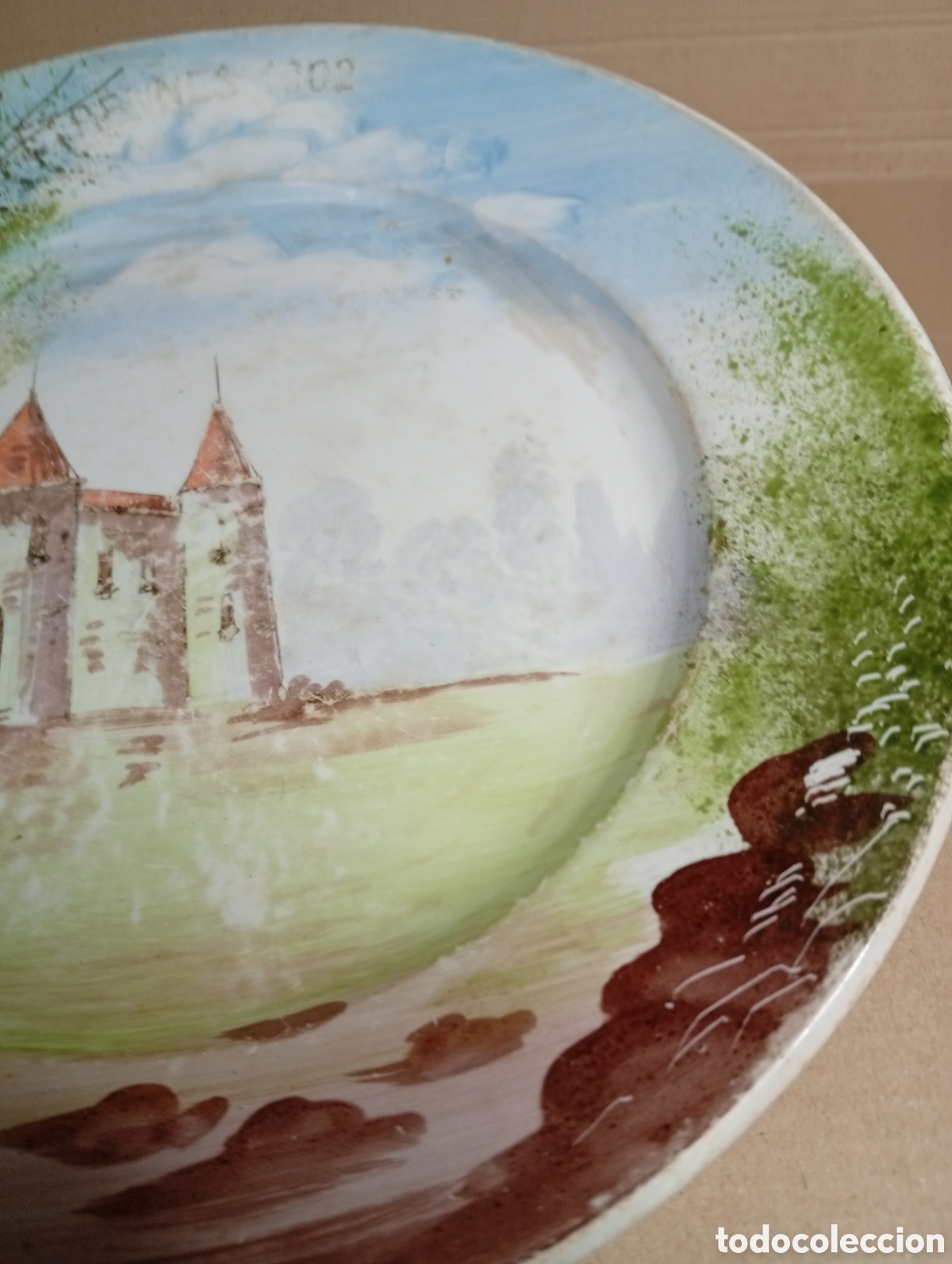 Antig&uuml;edades: Plato de porcelana frances - Foto 3