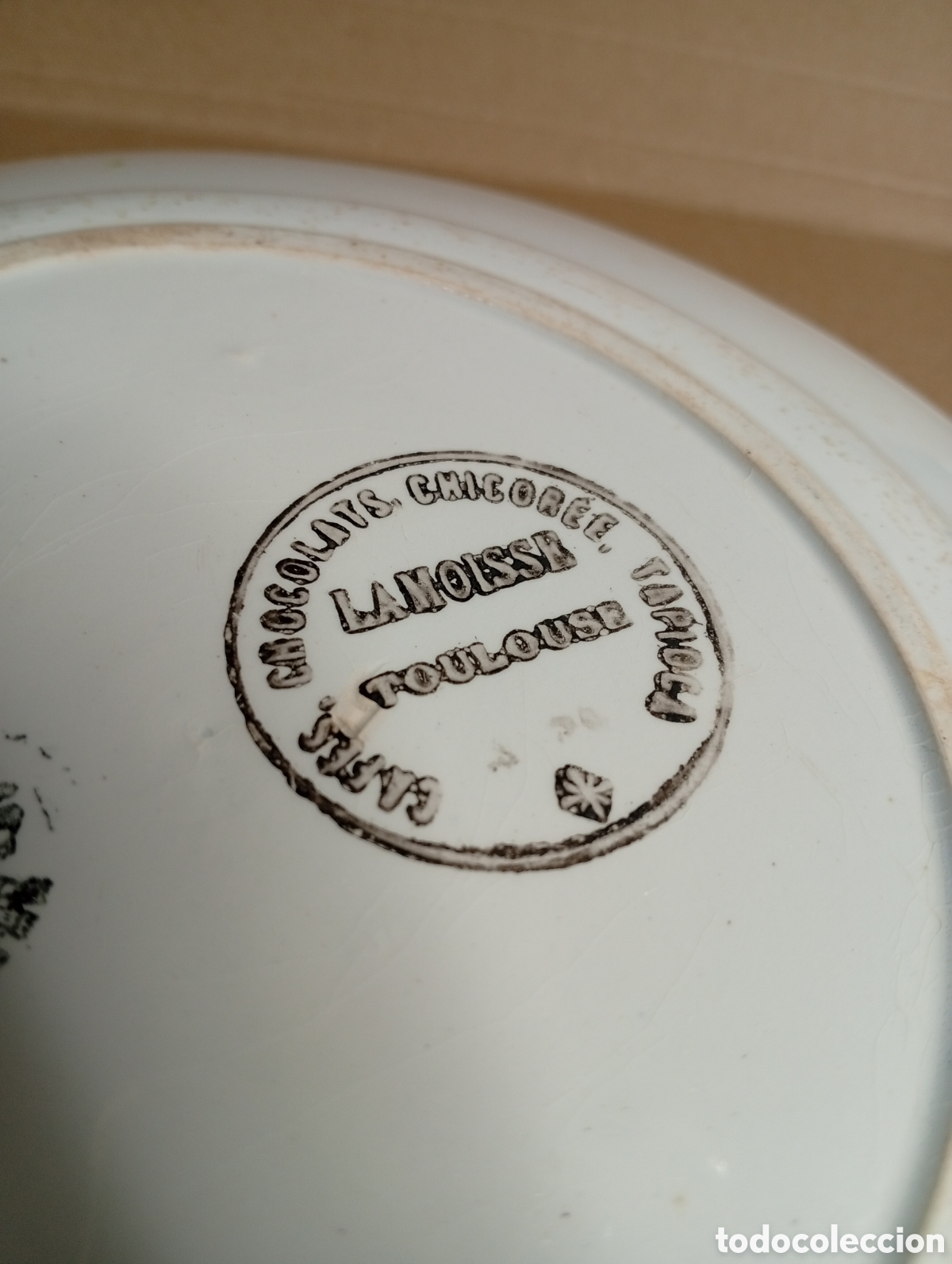 Antig&uuml;edades: Plato de porcelana frances - Foto 4