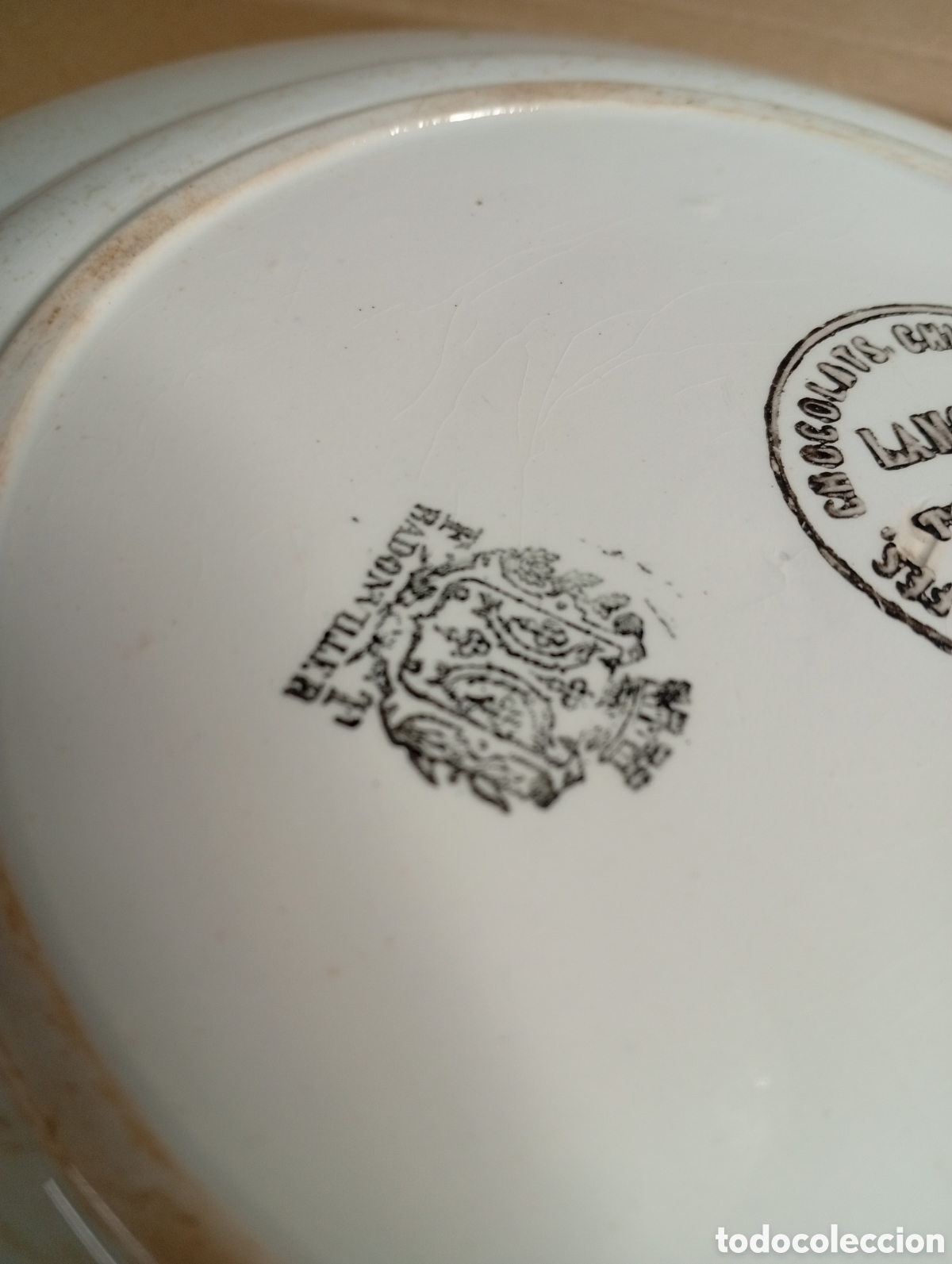 Antig&uuml;edades: Plato de porcelana frances - Foto 5