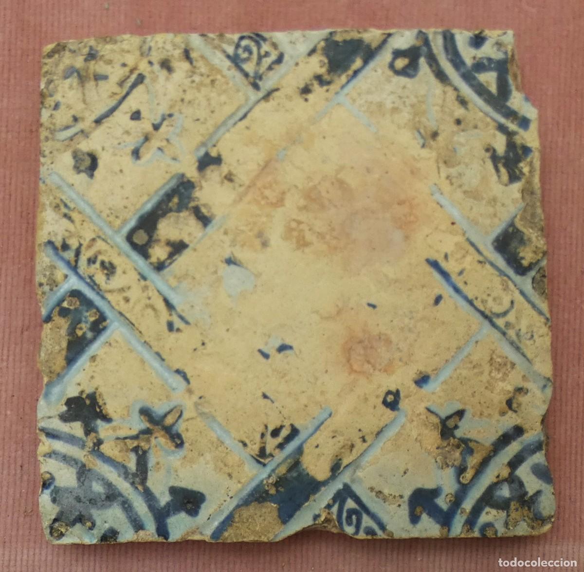 Antig&uuml;edades: AZULEJO, AZULEJOS ESPA&Ntilde;OL VALENCIA Manises, SIGLO 15/16