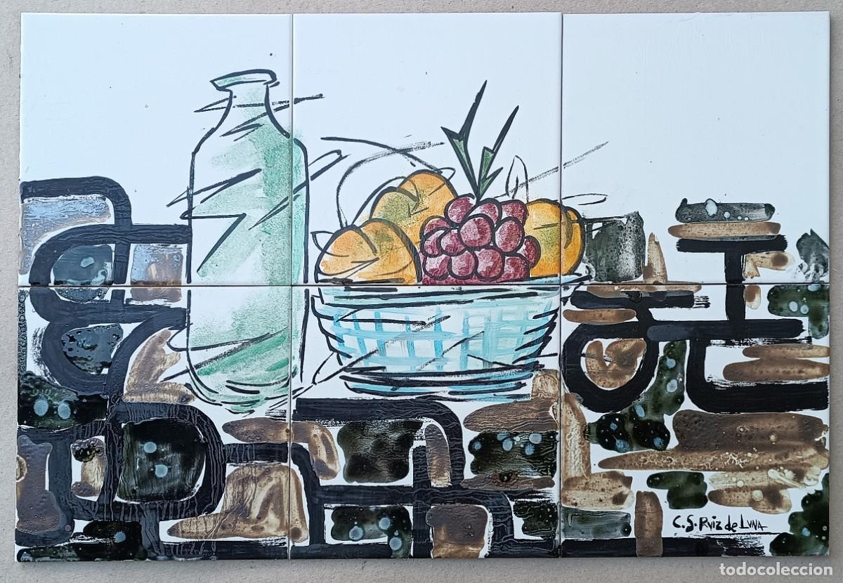 Antig&uuml;edades: PANEL ARTISTICO FIRMADO C.S. RUIZ DE LUNA