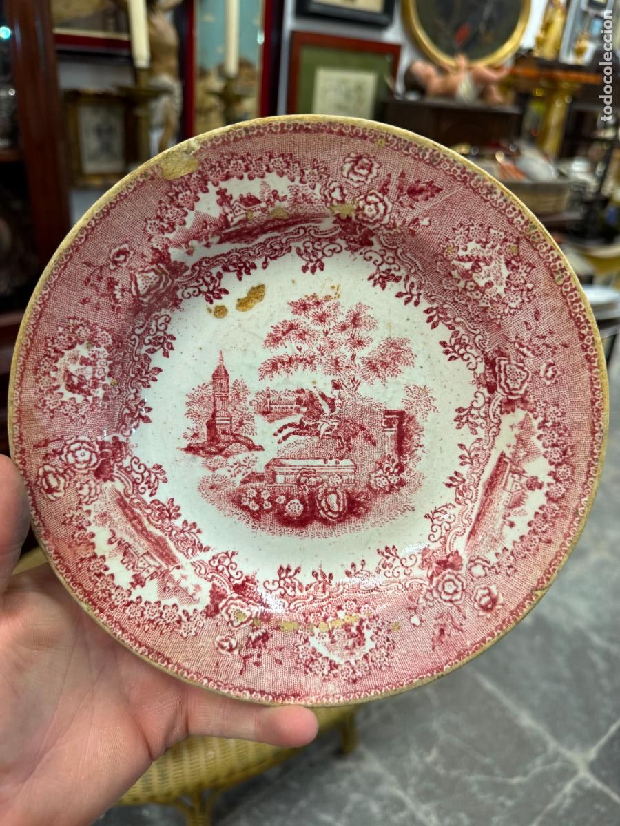 Antig&uuml;edades: ANTIGUO PLATO CERAMICA GAIA - MEDIDA 20 CM