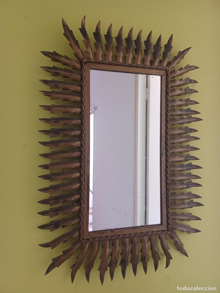 Antig&uuml;edades: Espejo antiguo en forma de sol