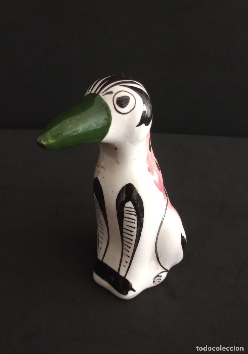 Antig&uuml;edades: FIGURA P&Aacute;JARO CER&Aacute;MICA TONAL&Aacute; M&Eacute;XICO ESTILO KEN EDWARDS 10CM