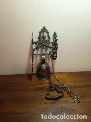 Antig&uuml;edades: Campana de pared estilo convento - Foto 1