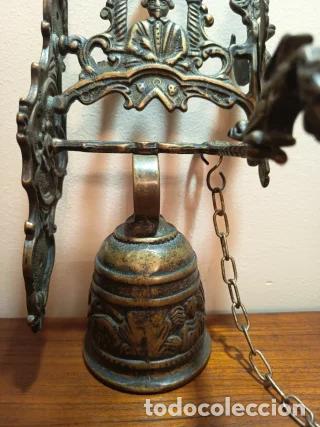 Antig&uuml;edades: Campana de pared estilo convento - Foto 3