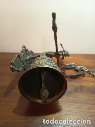 Antig&uuml;edades: Campana de pared estilo convento - Foto 4