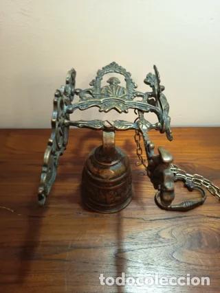 Antig&uuml;edades: Campana de pared estilo convento - Foto 5