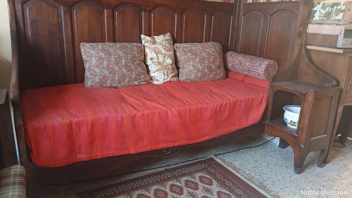 Antig&uuml;edades: Canap&eacute; cosy corner de roble macizo - Foto 10