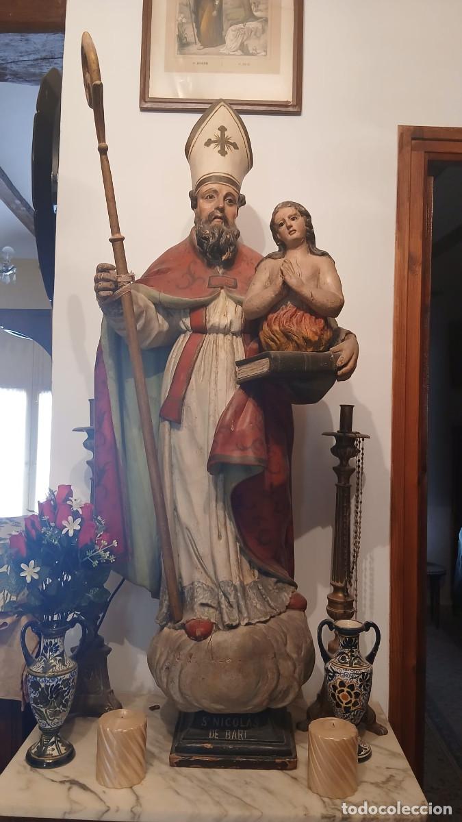 Antig&uuml;edades: Talla religiosa de San Nicol&aacute;s de Bari