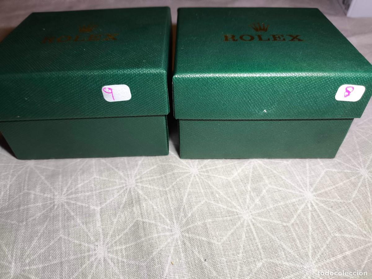 Antig&uuml;edades: Pack 2 Cajas Verdes Tipo Rolex + 5 Eslabones - Foto 6