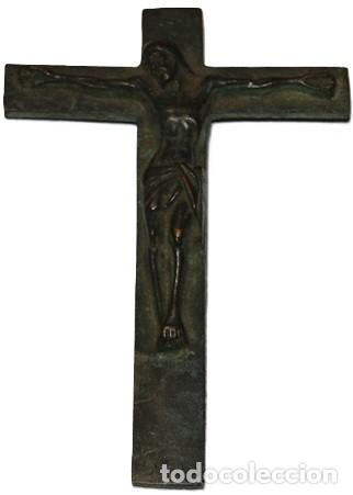 Antig&uuml;edades: CRUZ FRAILERA DE BRONCE FUNDIDO EN ALTO RELIEVE PRIMER TERCIO DEL SIGLO XIX