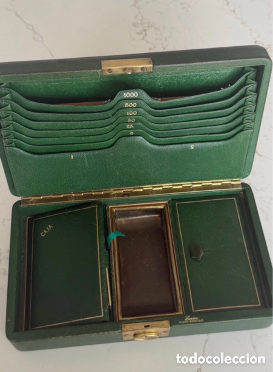 Antig&uuml;edades: Caja de juego antigua de Loewe sin llave