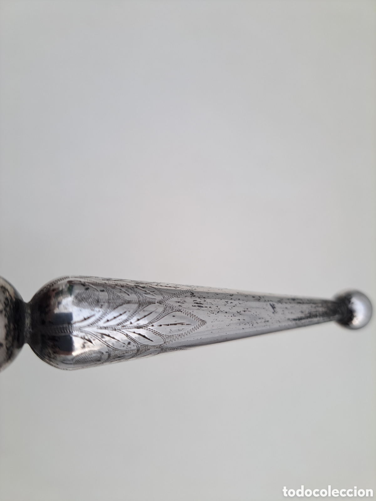 Antig&uuml;edades: CETRO DE PLATA CINCELADO 183CM - Foto 2