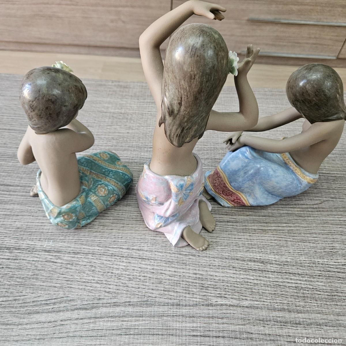 Antig&uuml;edades: Lote 3 figuras lladr&oacute;-Colecci&oacute;n Muchachas del Pac&iacute;fico(Gres) - Foto 2