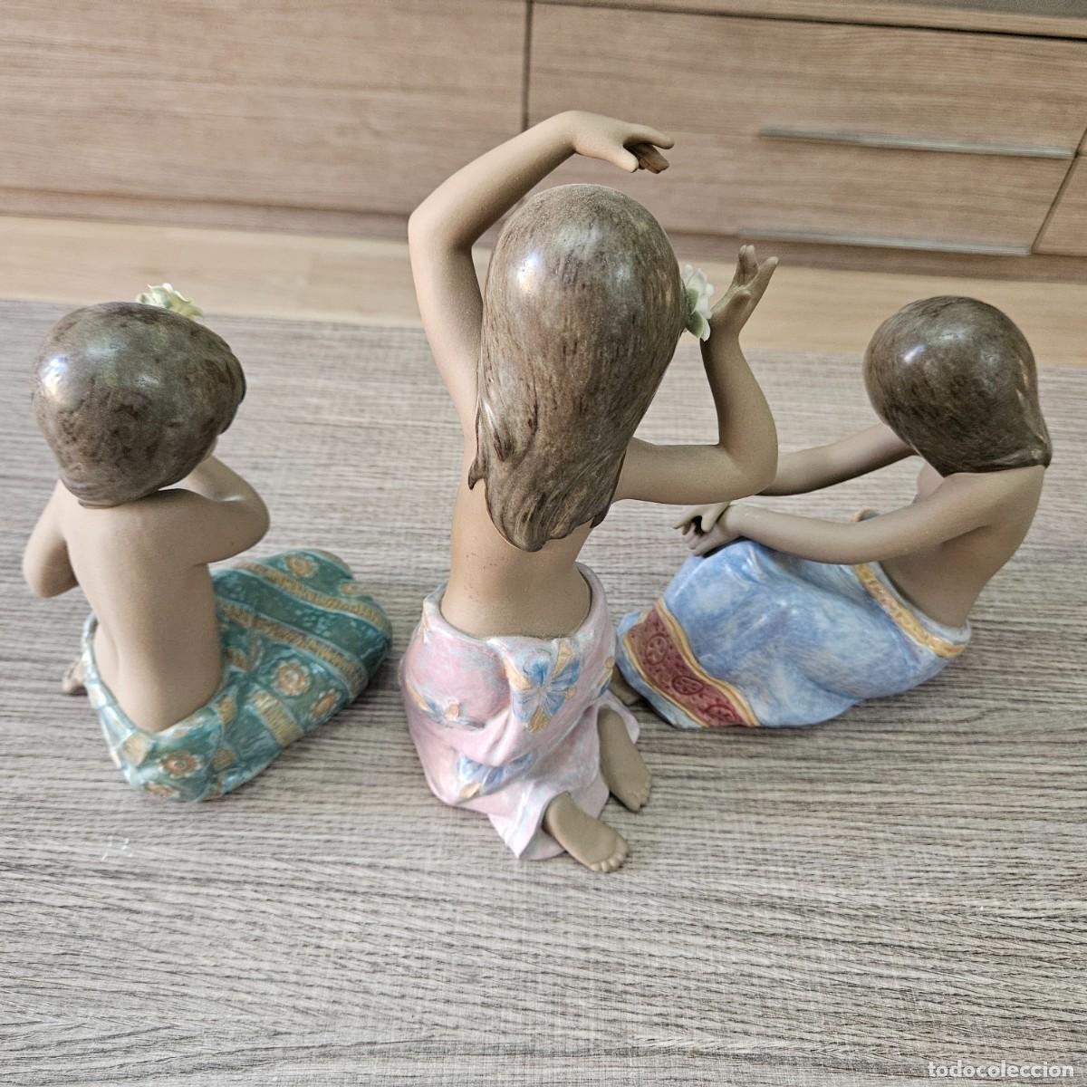 Antig&uuml;edades: Lote 3 figuras lladr&oacute;-Colecci&oacute;n Muchachas del Pac&iacute;fico(Gres) - Foto 3