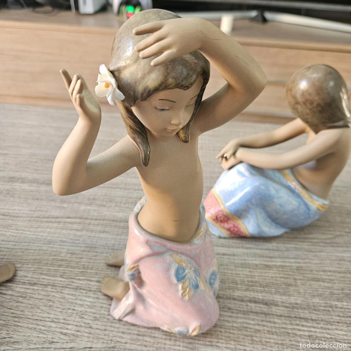 Antig&uuml;edades: Lote 3 figuras lladr&oacute;-Colecci&oacute;n Muchachas del Pac&iacute;fico(Gres) - Foto 5
