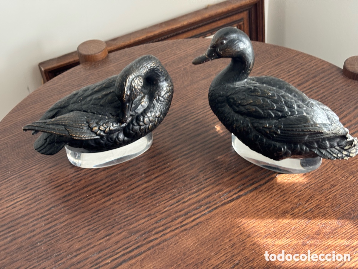 Antig&uuml;edades: Pareja de patos decorativos
