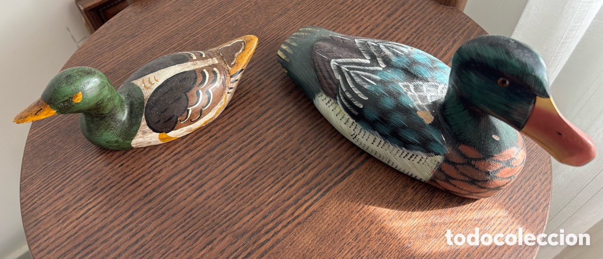 Antig&uuml;edades: Pareja de patos decorativos - Foto 2